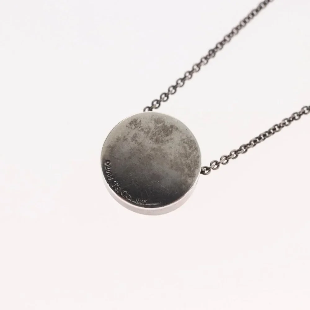 TIFFANY&Co. 1837 Concave Circle Necklace Ag925 Silver Auth SW1646 - Picture 10 of 14